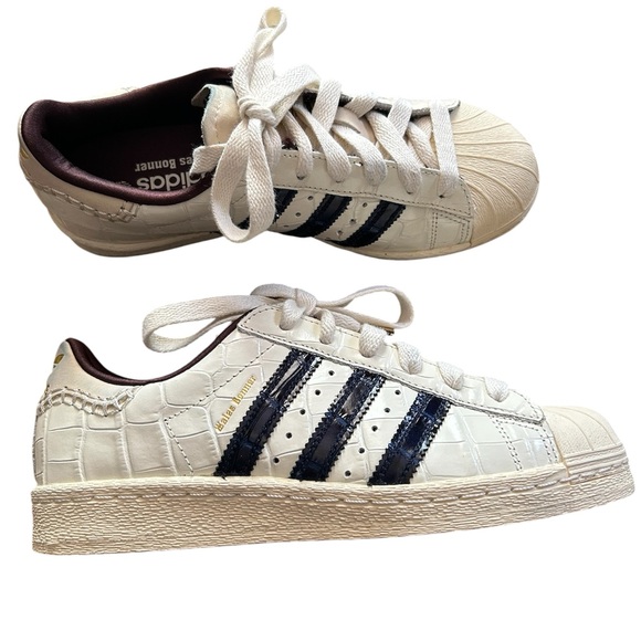 adidas Shoes - Adidas x Wales Bonner Superstar Embossed Low Top Sneakers Unisex Size M6.5 W8